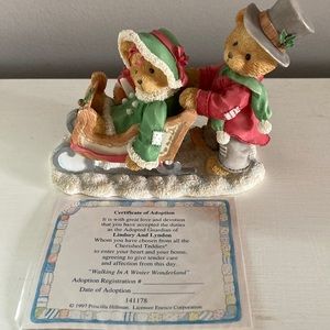 * 3/$12 * Cherished Teddies’ Figurine “ walking in a Winter Wonderland”